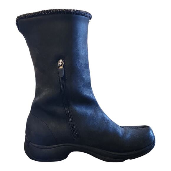 Dansko black leather suede casual boots sz 38, us 7.5 winter boots rubber sole - Picture 5 of 15